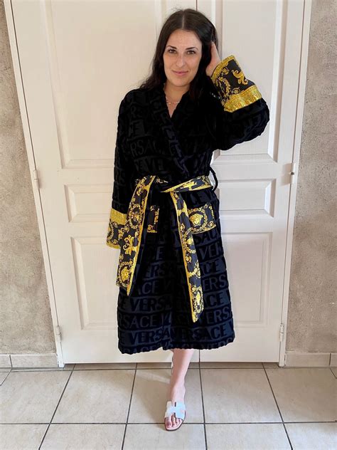 versace robe teal|Women's Bathrobe Collection .